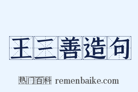 王三善造句是什么意思的图片